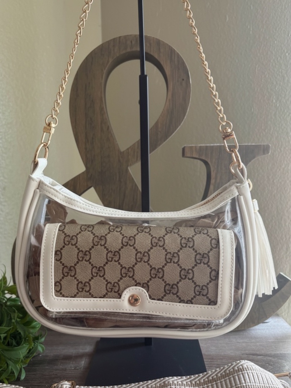 🇺🇸Custom Clear Stadium Bag Adjustable Crossbody Shoulder Purse PVC Concert